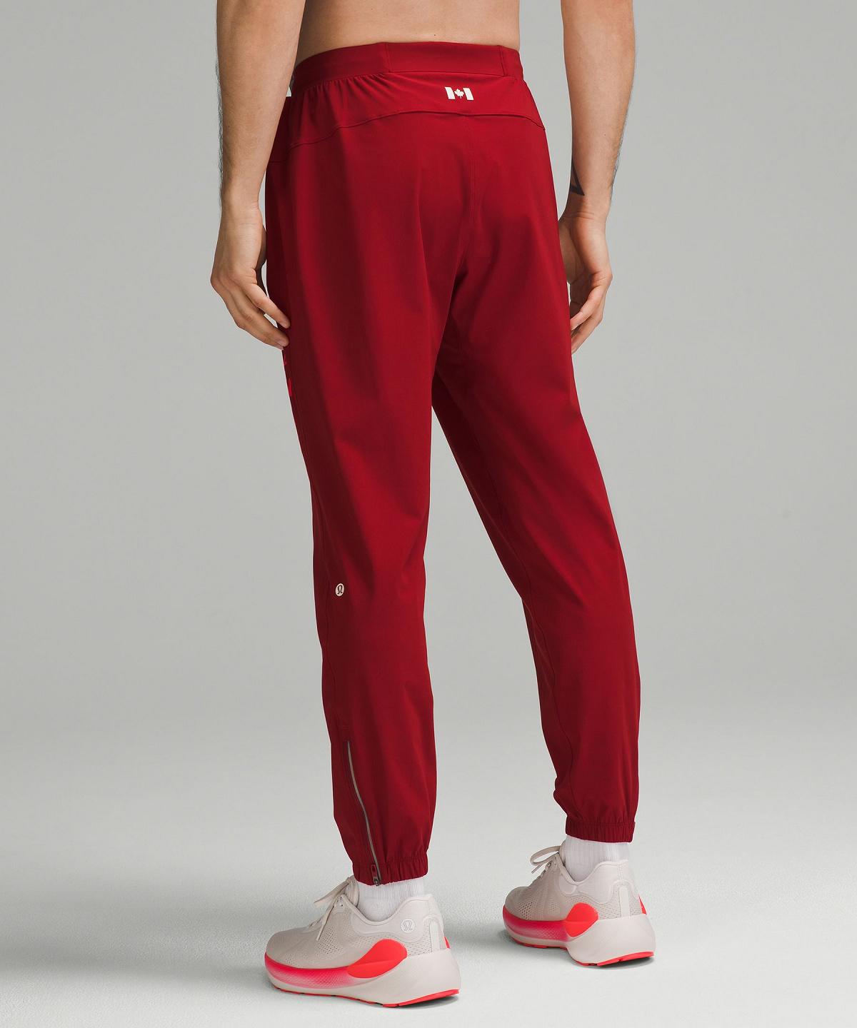 Pantaloni Jogger Uomo Lululemon Team Canada Surge Rosse Scuro | IT_LuLu88296