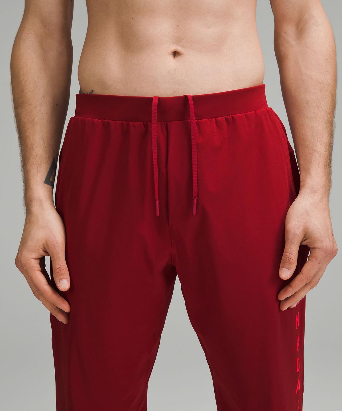 Pantaloni Jogger Uomo Lululemon Team Canada Surge Rosse Scuro | IT_LuLu88296