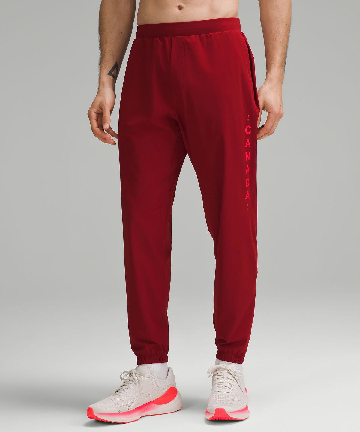 Pantaloni Jogger Uomo Lululemon Team Canada Surge Rosse Scuro | IT_LuLu88296