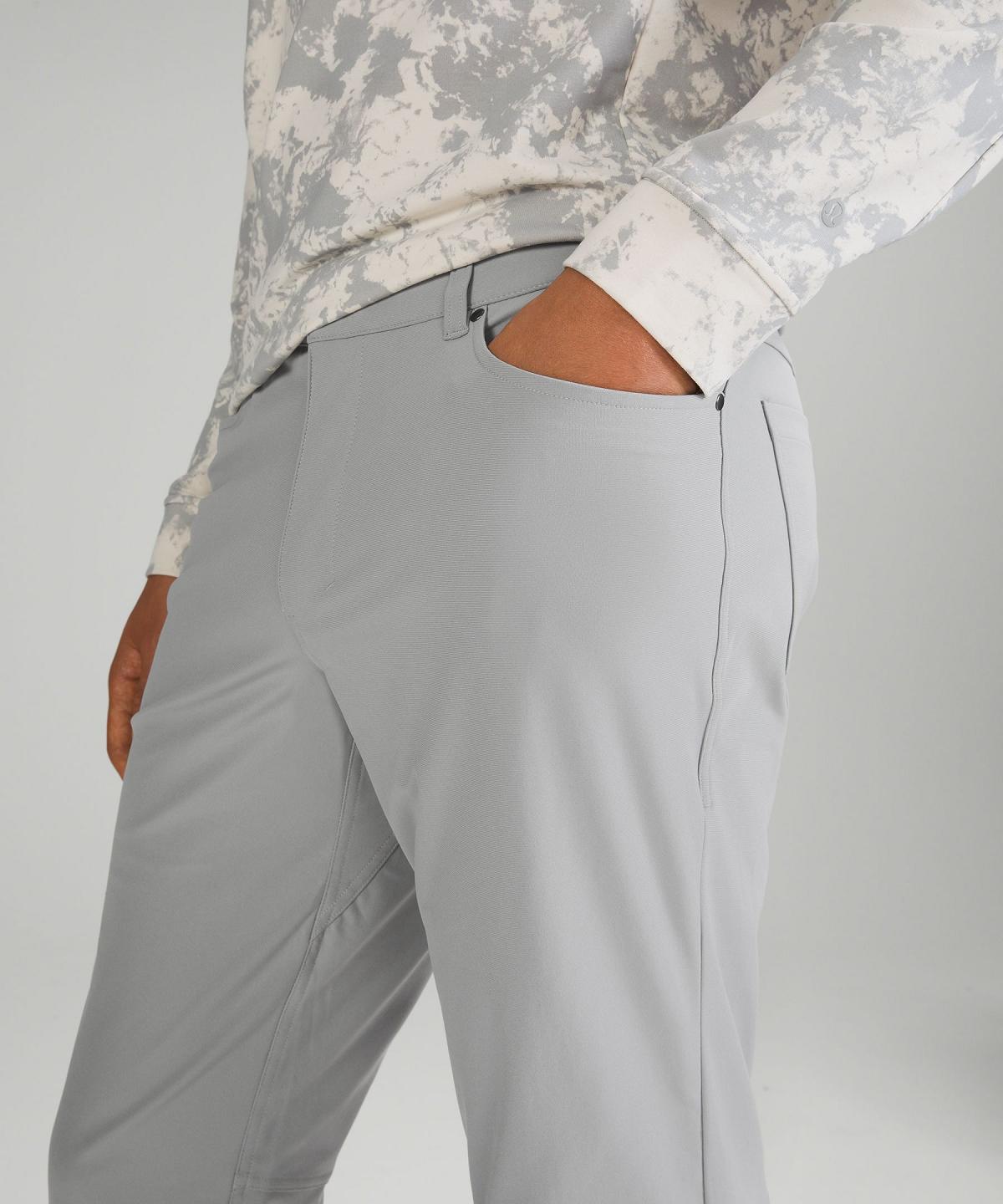 Pantaloni Uomo Lululemon ABC Classic-Fit 5 Pocket 34"L Argento | IT_LuLu32268