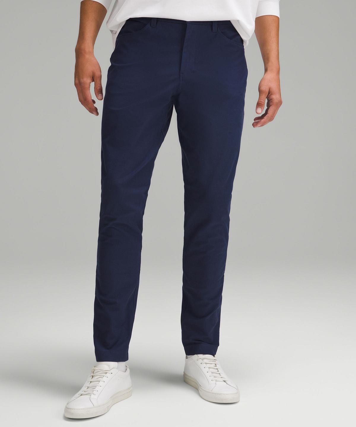 Pantaloni Uomo Lululemon ABC Slim-Fit 5 Pocket 32"L Blu Marino | IT_LuLu45318