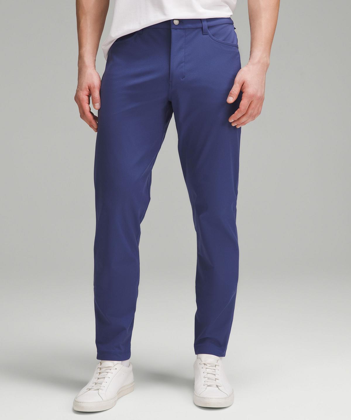 Pantaloni Uomo Lululemon ABC Slim-Fit 5 Pocket 32"L Blu | IT_LuLu61939