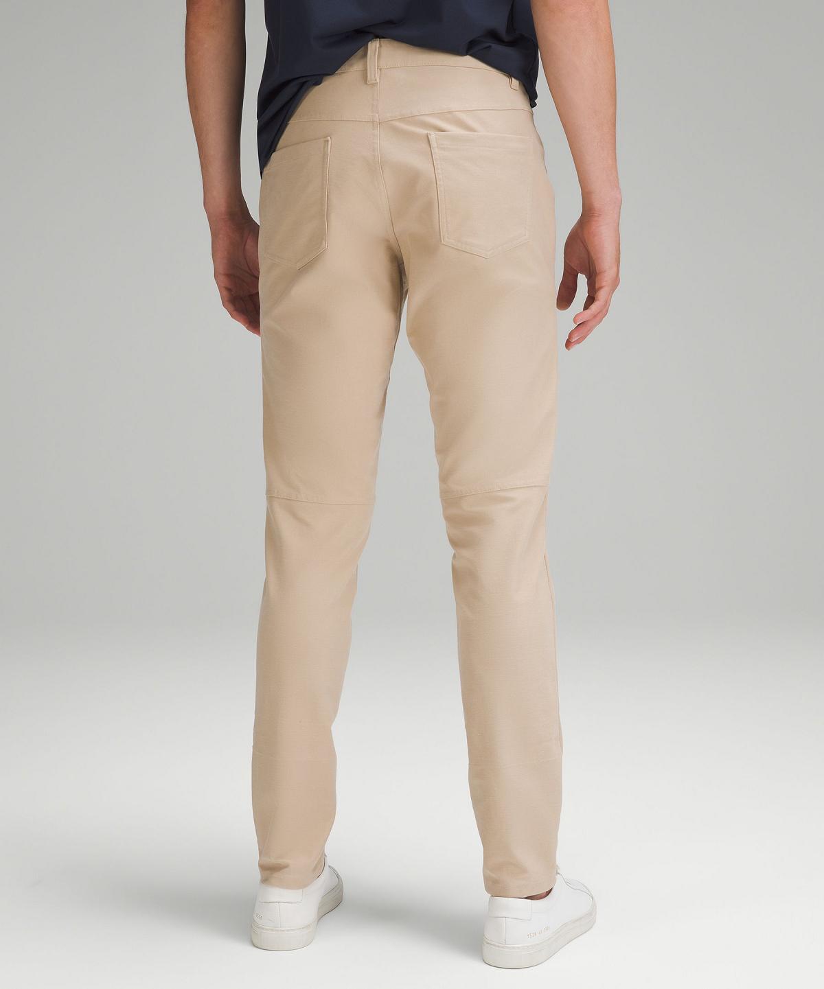 Pantaloni Uomo Lululemon ABC Slim-Fit 5 Pocket 34"L Khaki | IT_LuLu32716