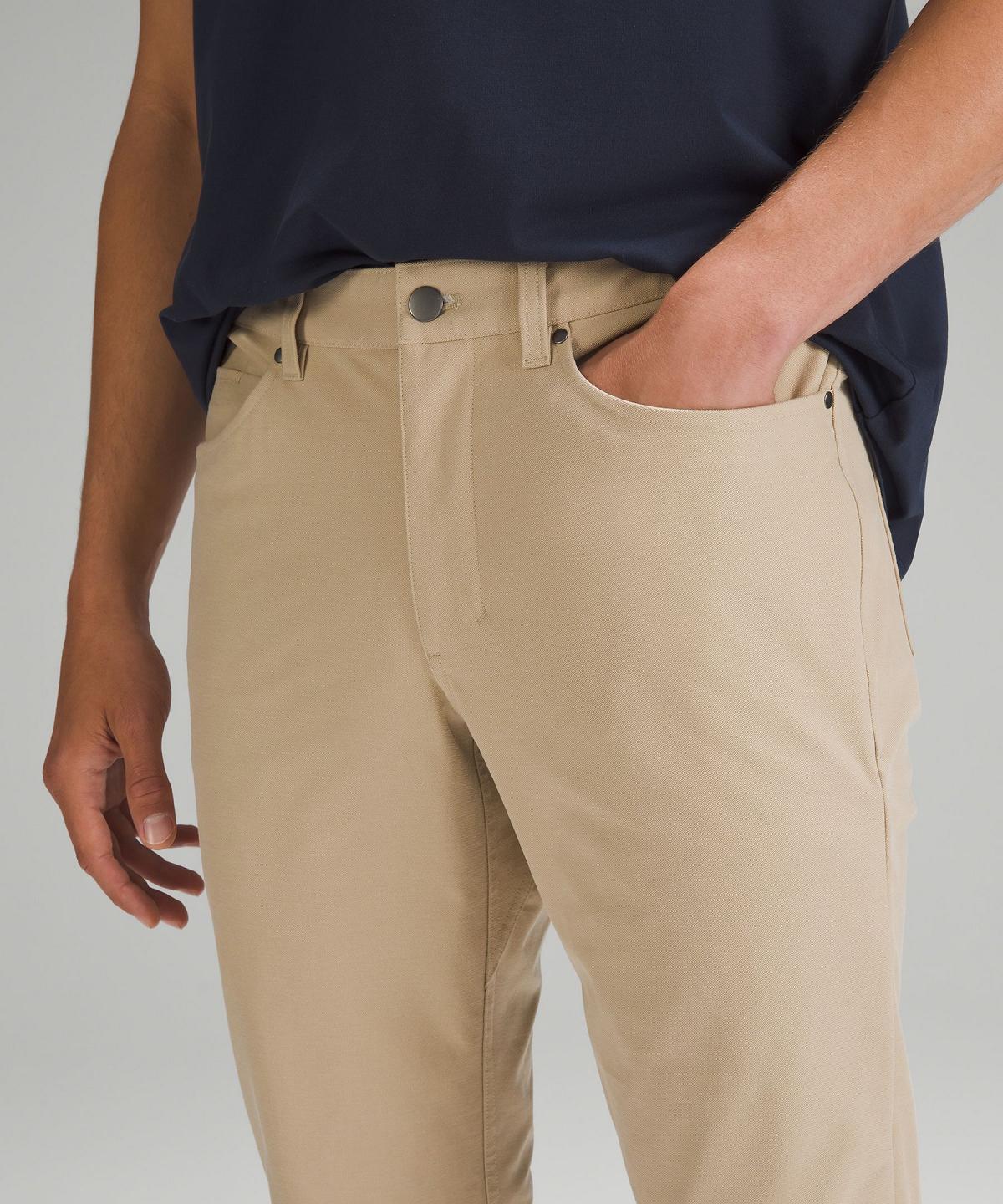 Pantaloni Uomo Lululemon ABC Slim-Fit 5 Pocket 34"L Khaki | IT_LuLu32716