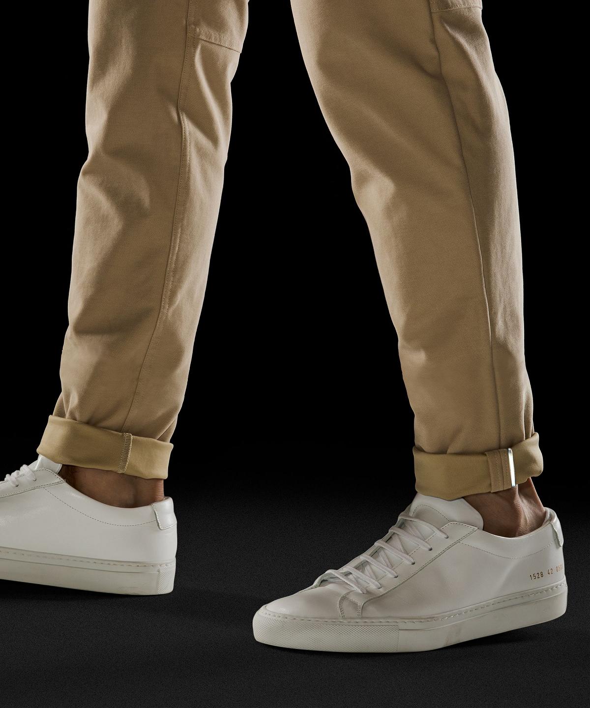 Pantaloni Uomo Lululemon ABC Slim-Fit 5 Pocket 34"L Khaki | IT_LuLu32716