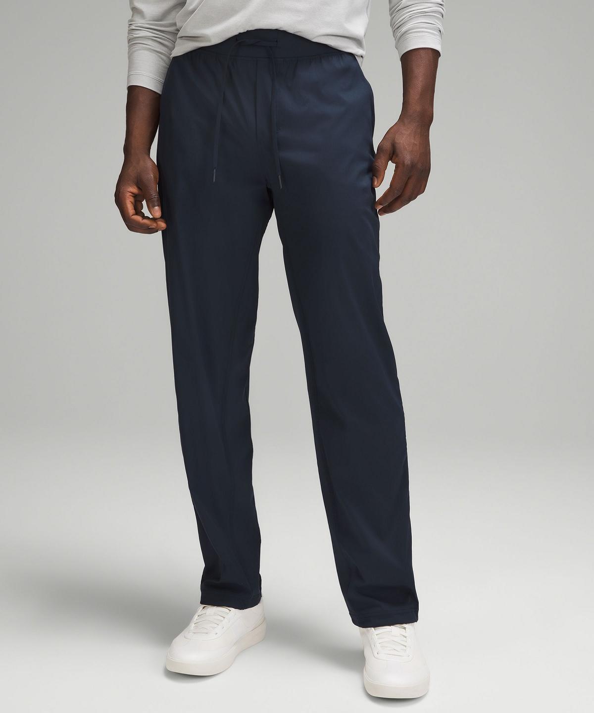 Pantaloni Uomo Lululemon Lightweight Twill Classic-Fit Blu Marino | IT_LuLu22704