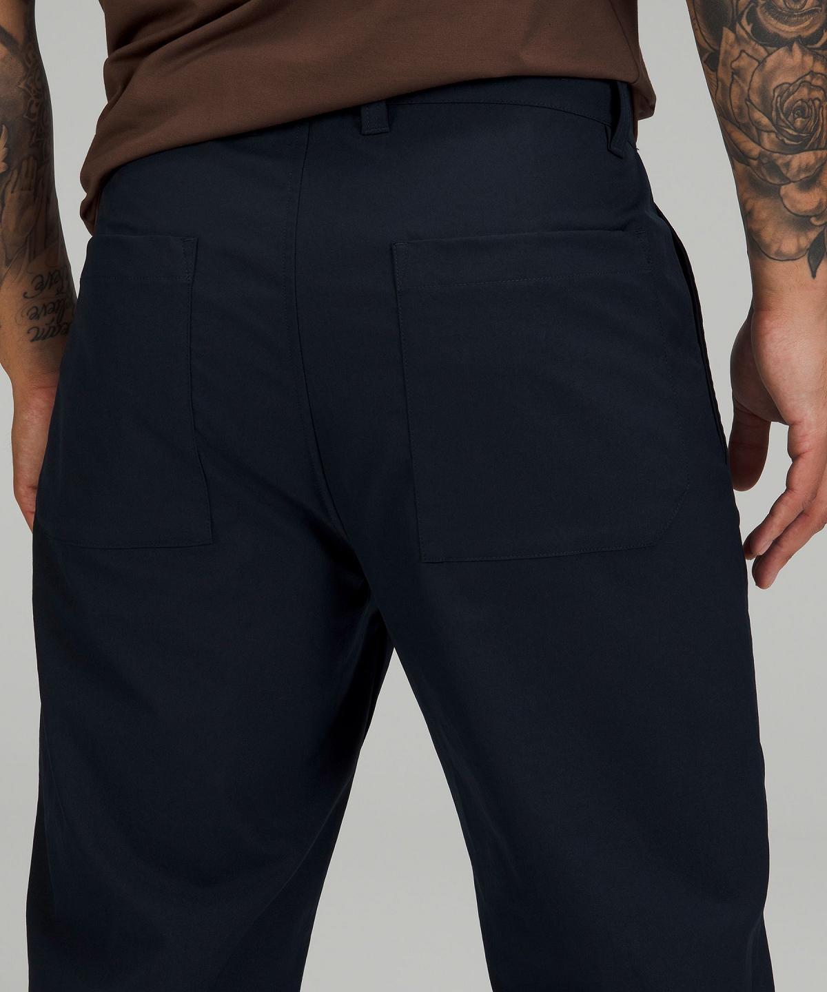 Pantaloni Uomo Lululemon Relaxed-Tapered Smooth Twill Blu Marino | IT_LuLu78675