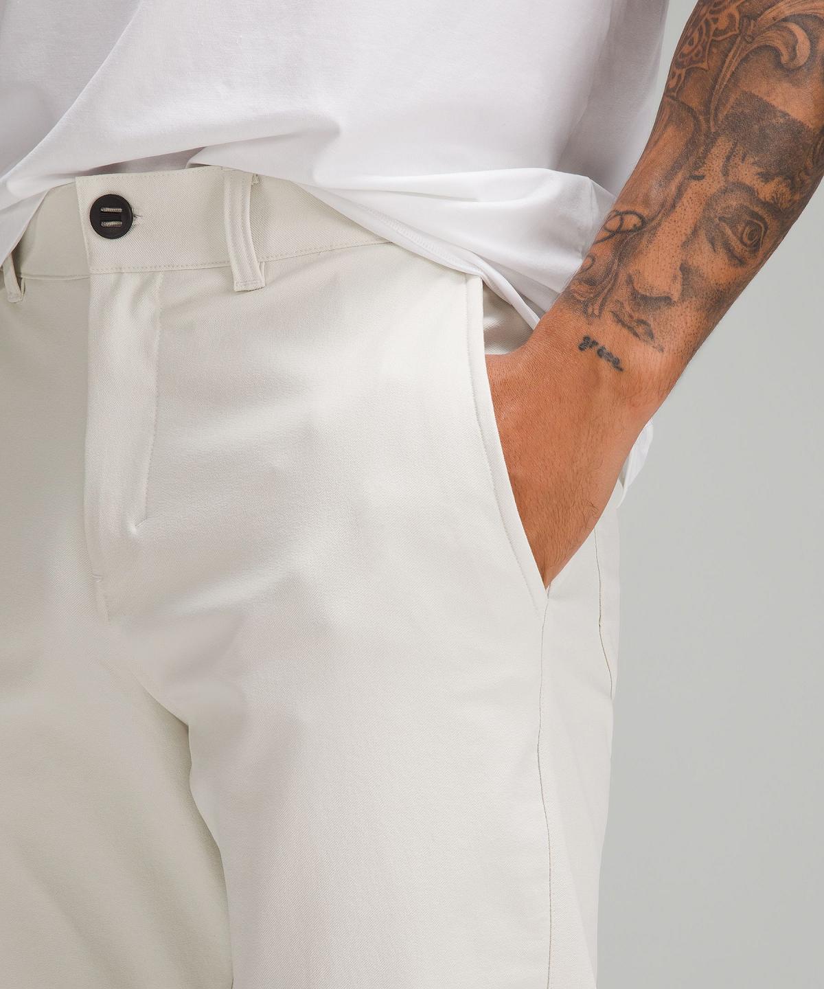 Pantaloni Uomo Lululemon Slim-Tapered Heavy Twill Beige Bianche | IT_LuLu64266