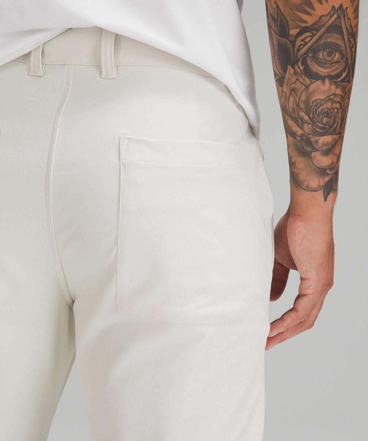 Pantaloni Uomo Lululemon Slim-Tapered Heavy Twill Beige Bianche | IT_LuLu64266