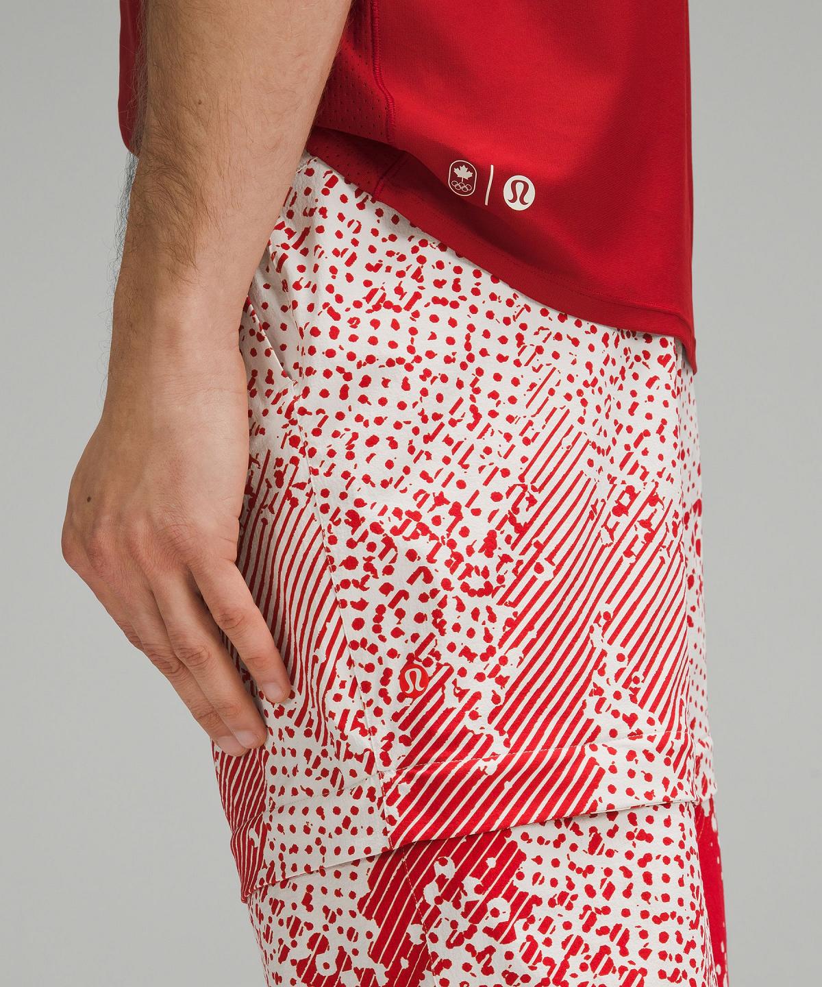 Pantaloni Uomo Lululemon Team Canada Convertible  Bianche Rosse | IT_LuLu63278