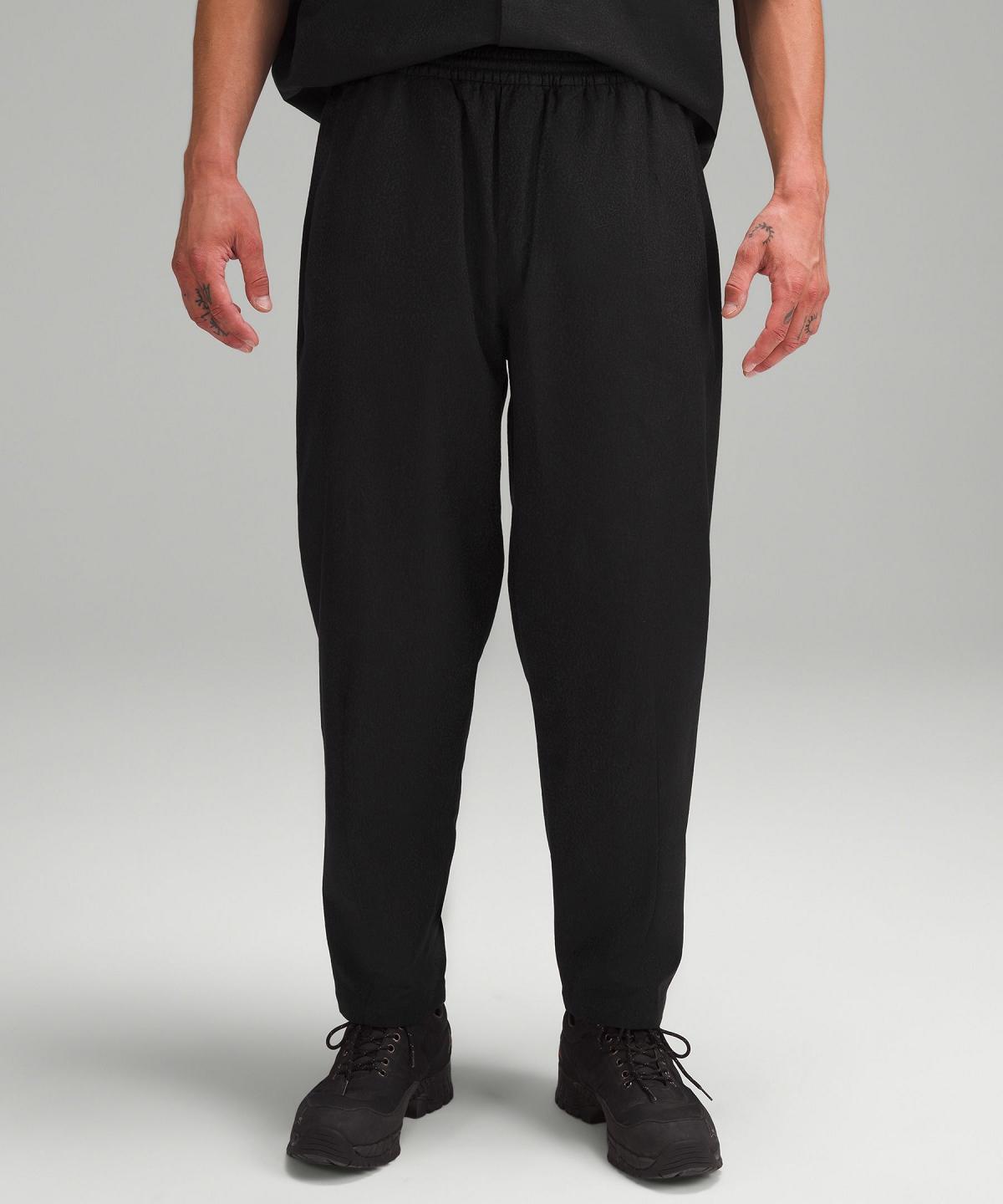 Pantaloni Uomo Lululemon lululemon lab Jacquard Relaxed-Tapered 27"L Nere | IT_LuLu90218