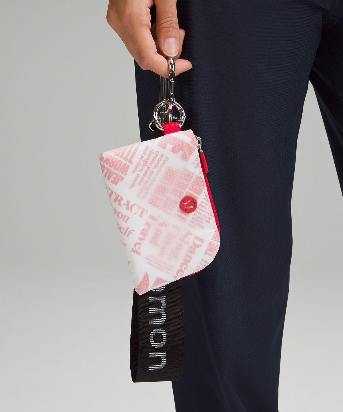 Portafogli E Marsupi Bag Lululemon Clippable Card Pouch Bianche Rosse | IT_LuLu57057