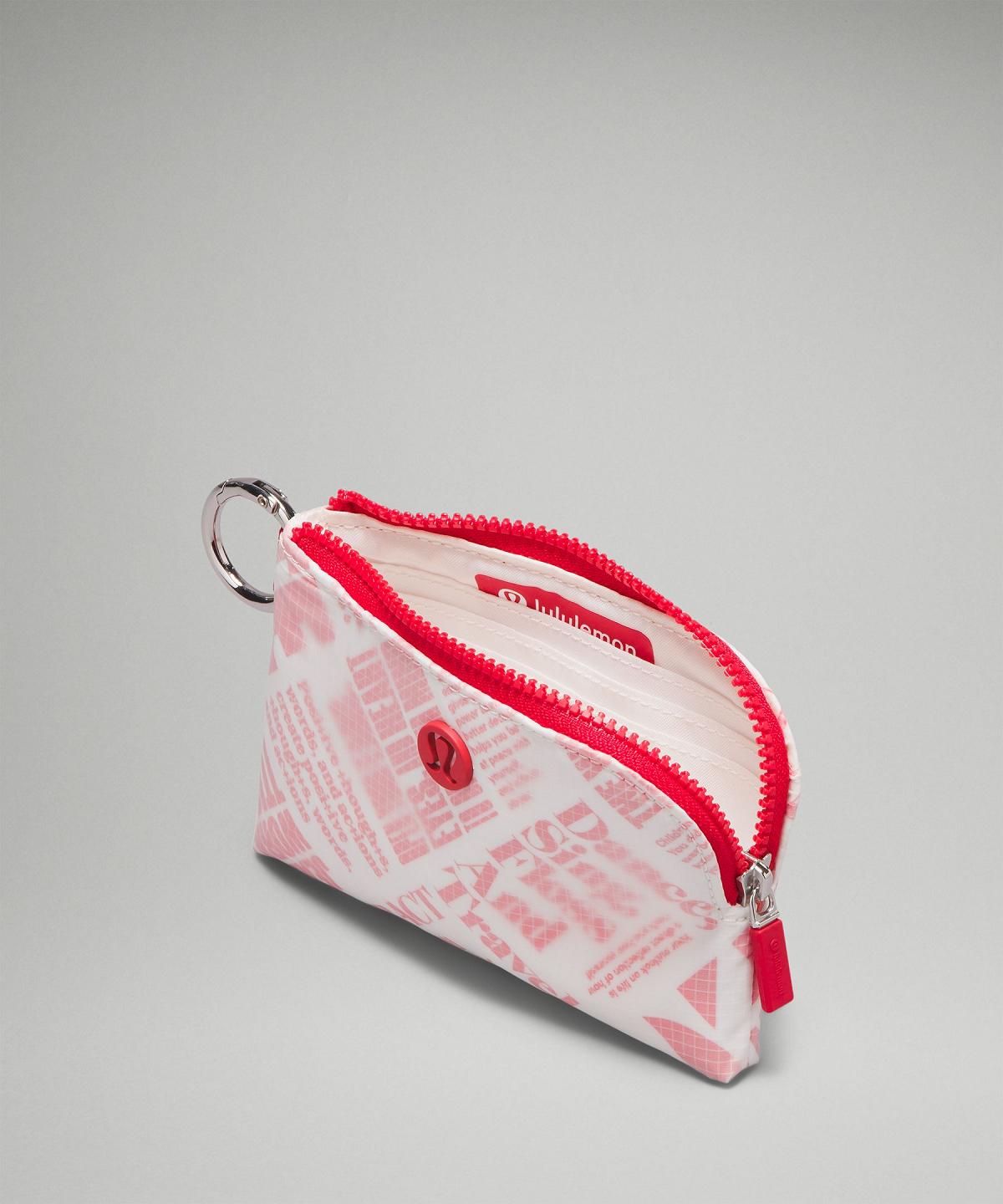 Portafogli E Marsupi Bag Lululemon Clippable Card Pouch Bianche Rosse | IT_LuLu57057