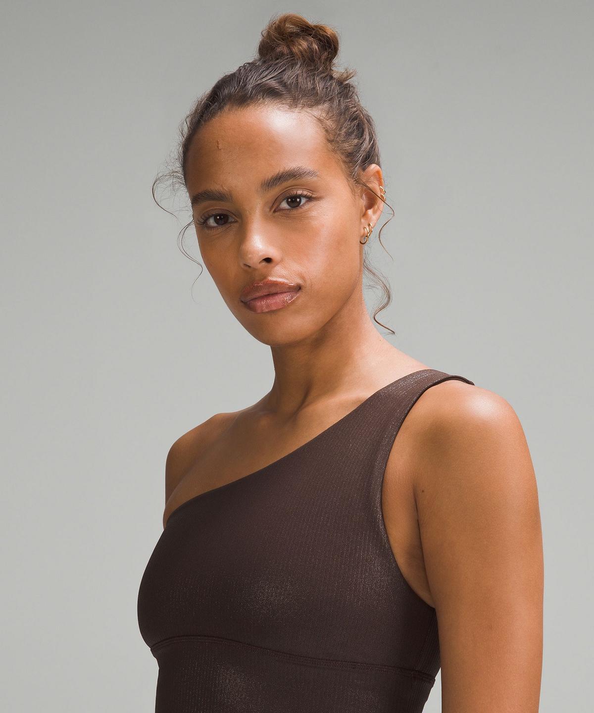 Reggiseno Sportivo Donna Lululemon Align™ Asymmetrical Ribbed Marroni | IT_LuLu57621