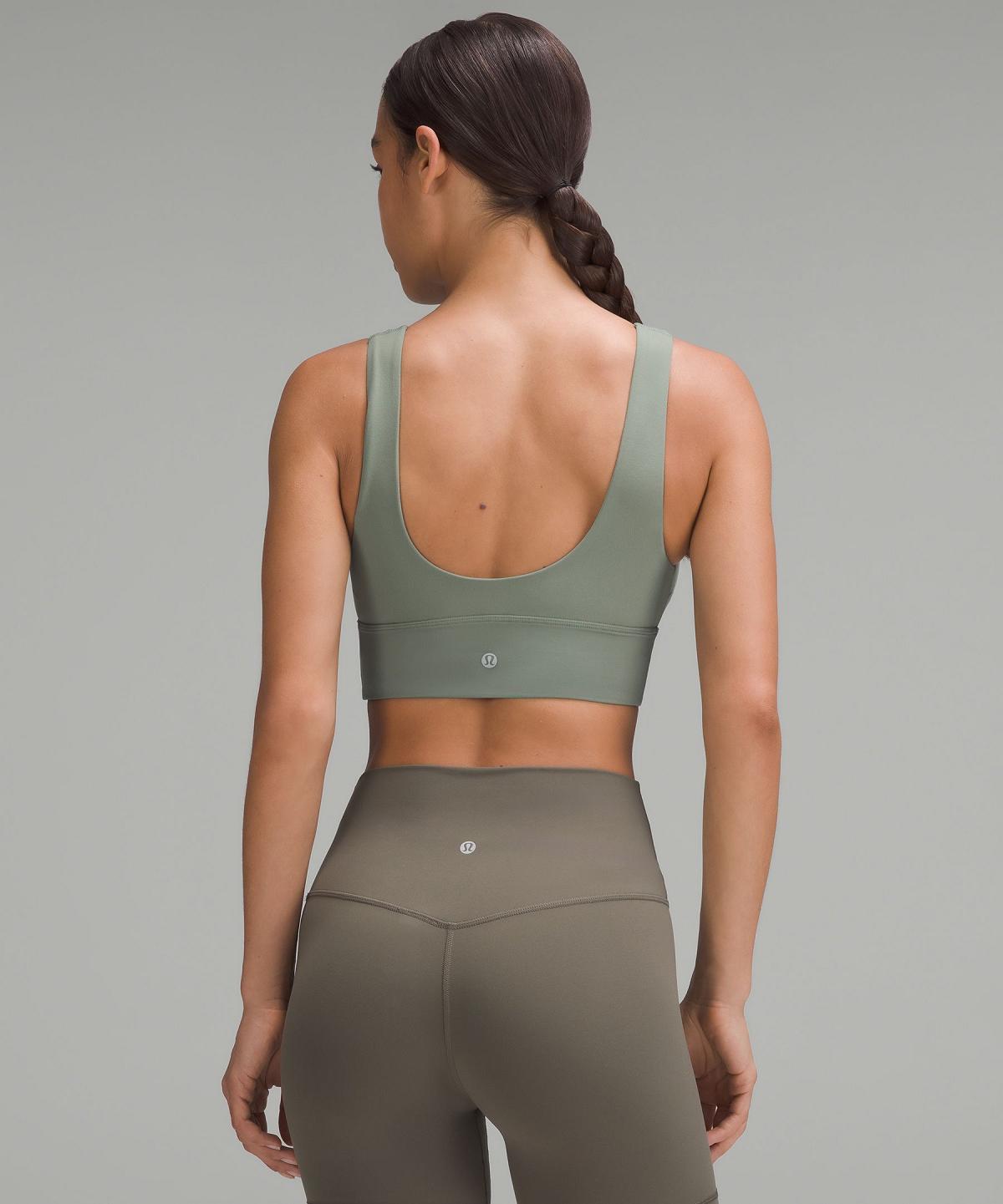 Reggiseno Sportivo Donna Lululemon Align™ V-Neck Grigie Verdi | IT_LuLu22072