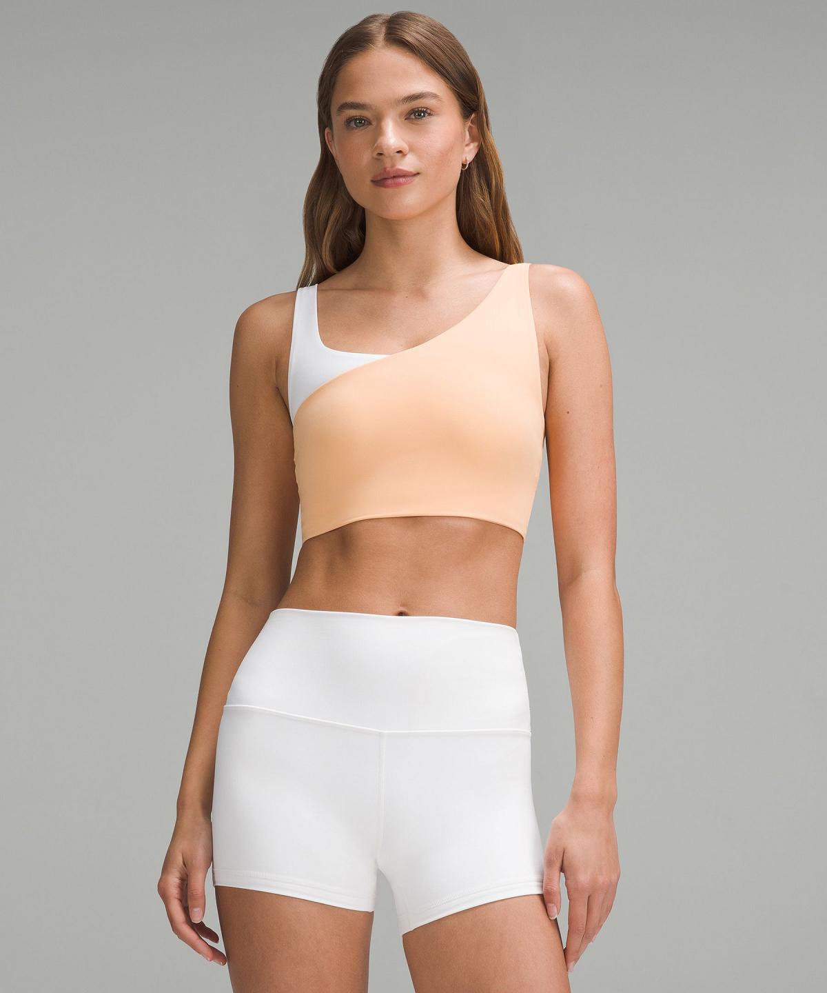 Reggiseno Sportivo Donna Lululemon Bend This One-Shoulder Corallo | IT_LuLu30995