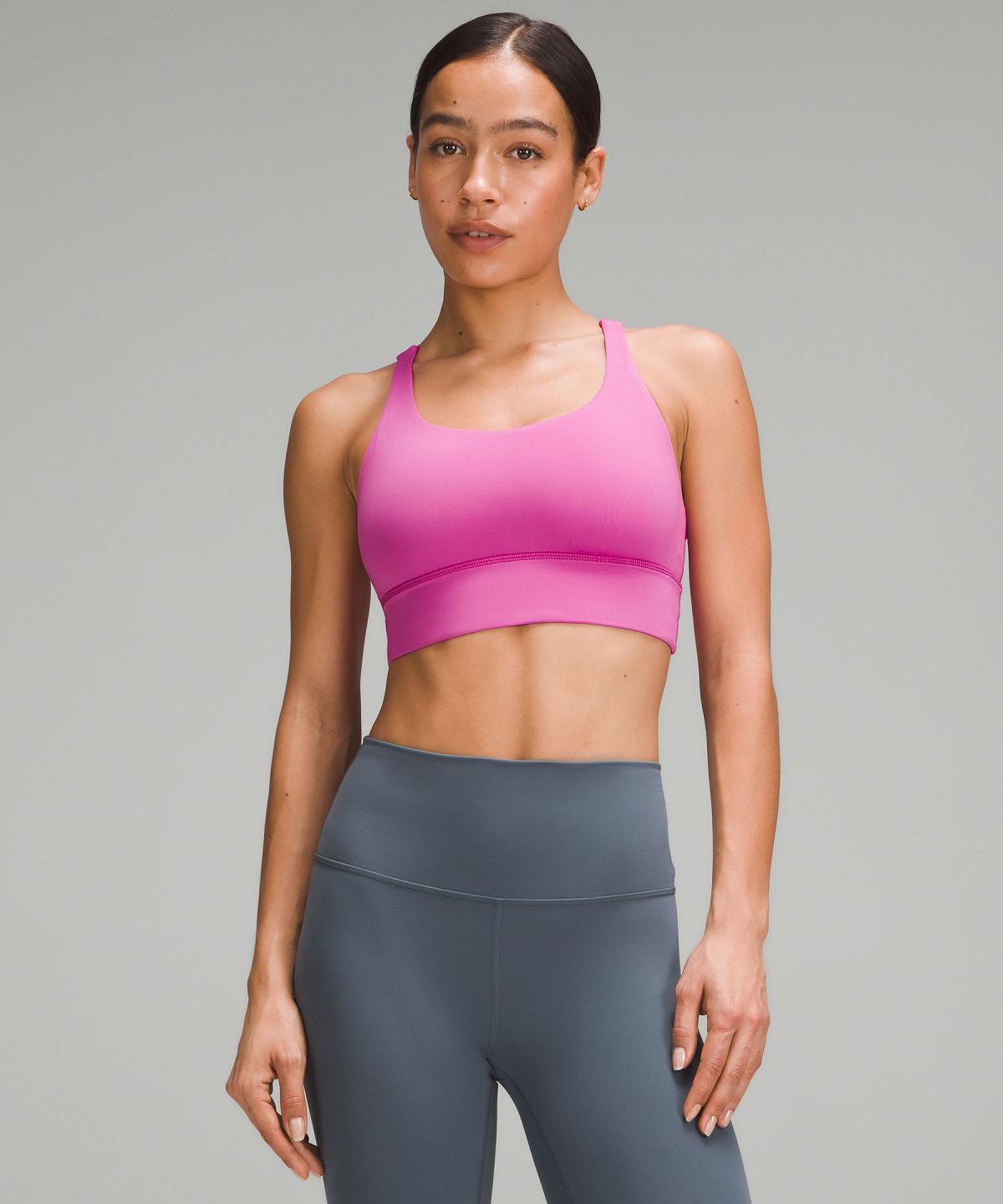 Reggiseno Sportivo Donna Lululemon Energy Longline Rosa | IT_LuLu21965