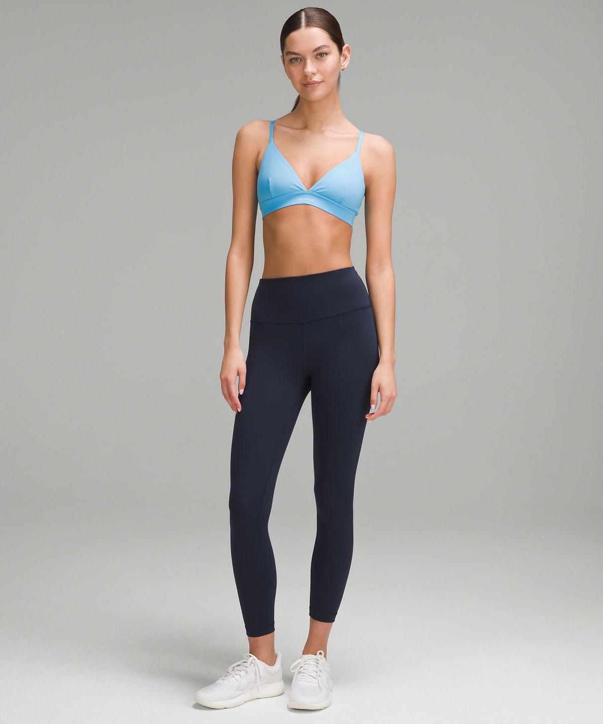 Reggiseno Sportivo Donna Lululemon License to Train Triangle Blu Corallo | IT_LuLu23992