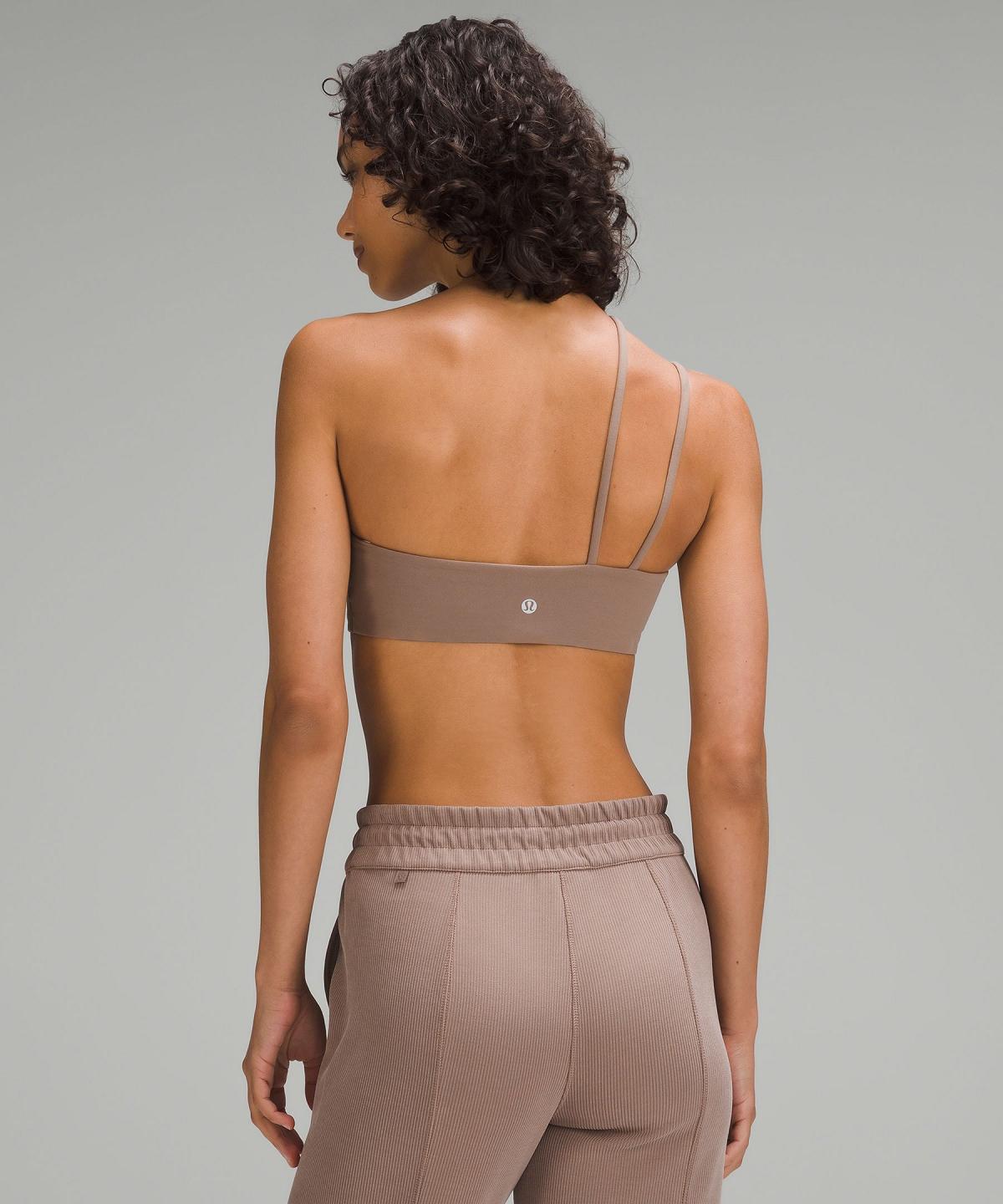 Reggiseno Sportivo Donna Lululemon Nulu Strappy One-Shoulder Marroni | IT_LuLu40260