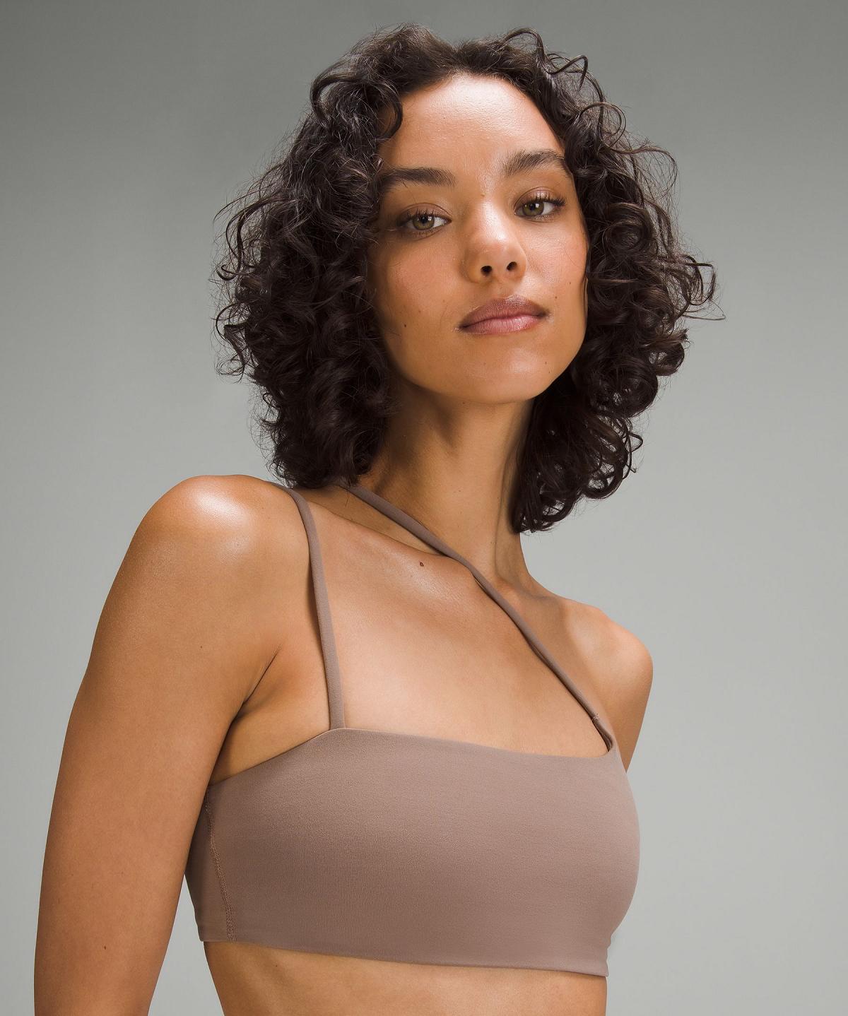 Reggiseno Sportivo Donna Lululemon Nulu Strappy One-Shoulder Marroni | IT_LuLu40260