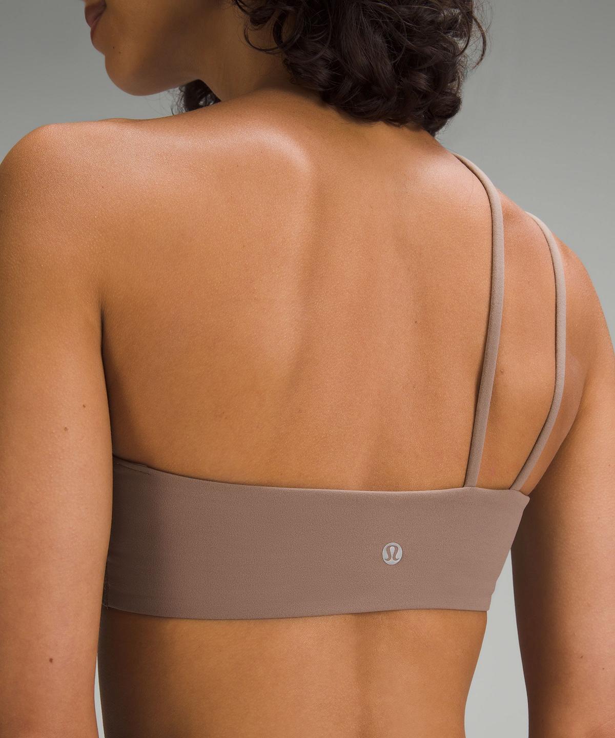 Reggiseno Sportivo Donna Lululemon Nulu Strappy One-Shoulder Marroni | IT_LuLu40260