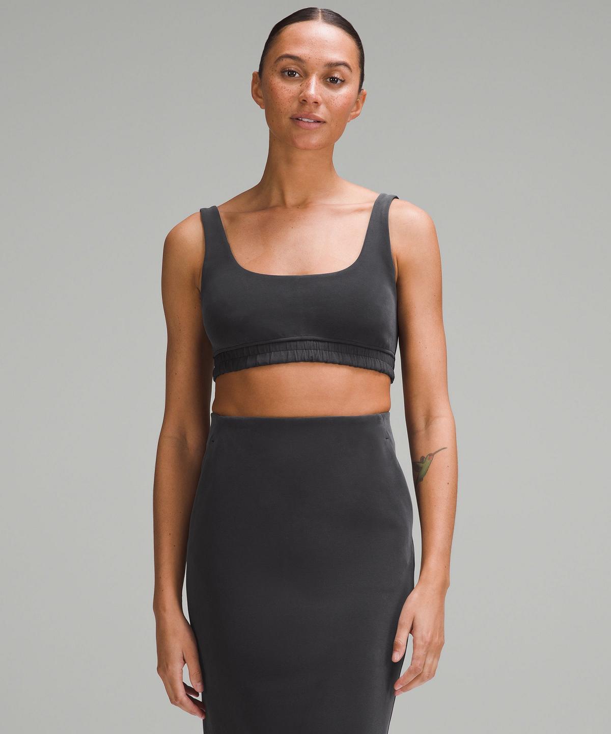 Reggiseno Sportivo Donna Lululemon Softstreme Scoop-Neck Nere | IT_LuLu22193