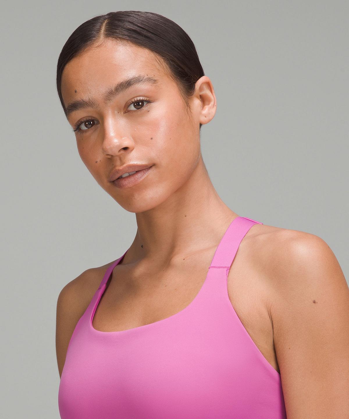 Reggiseno Sportivo Donna Lululemon Ultralu Square-Neck Workout Rosa | IT_LuLu25961