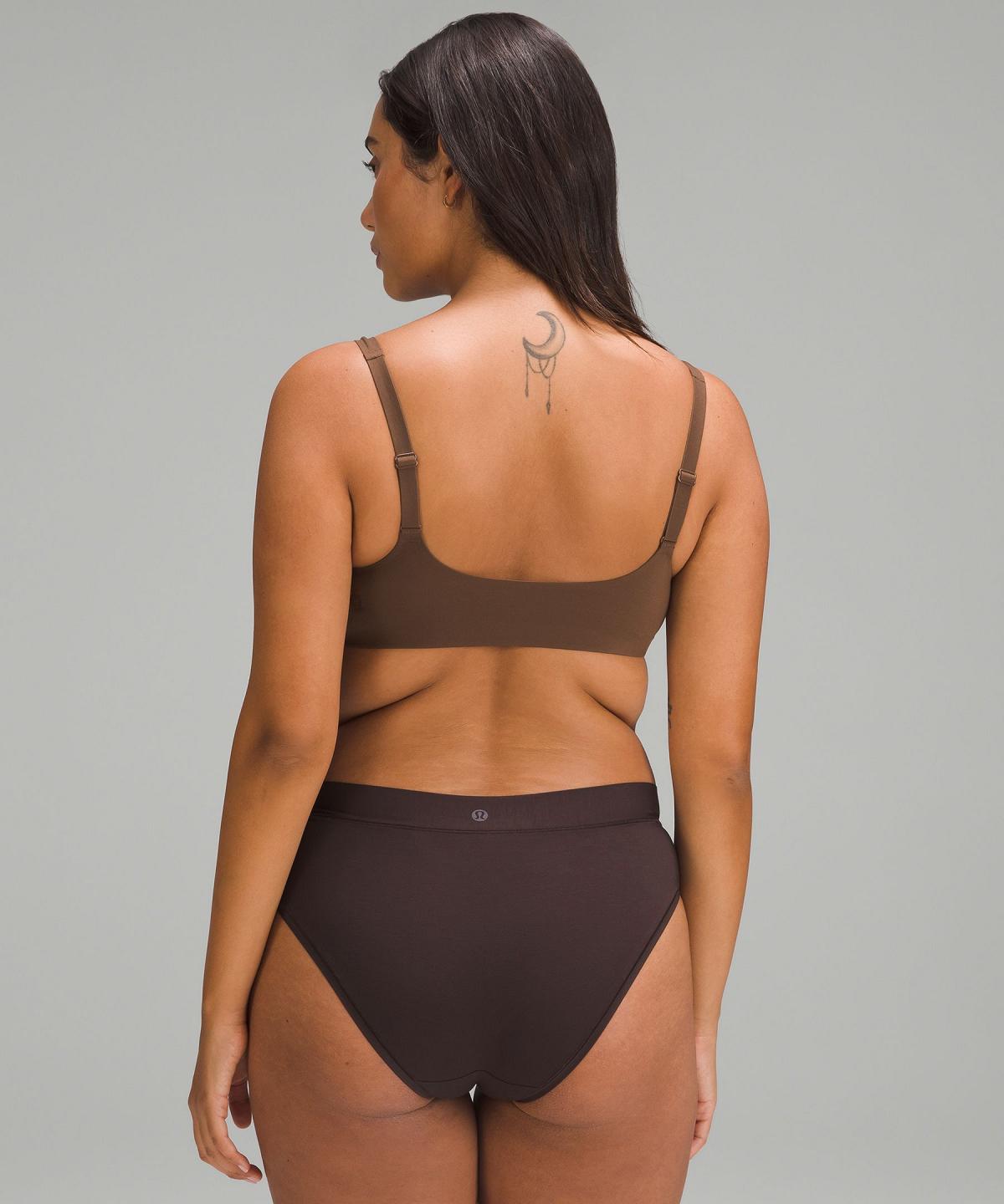 Reggiseno Sportivo Donna Lululemon Wundermost Ultra-Soft Nulu Scoop-Necklette A–D Cups Marroni | IT_LuLu82095