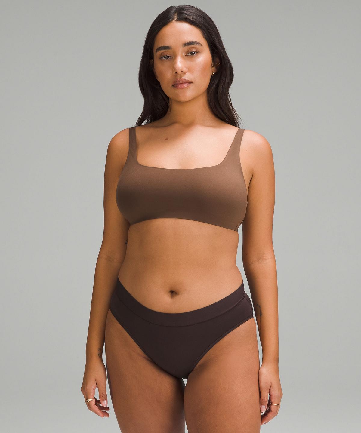 Reggiseno Sportivo Donna Lululemon Wundermost Ultra-Soft Nulu Scoop-Necklette A–D Cups Marroni | IT_LuLu82095