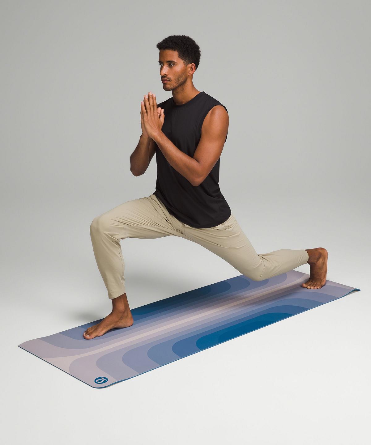 Tappetini da yoga Uomo Lululemon The Lightweight Mat 5mm Blu Bianche | IT_LuLu44016