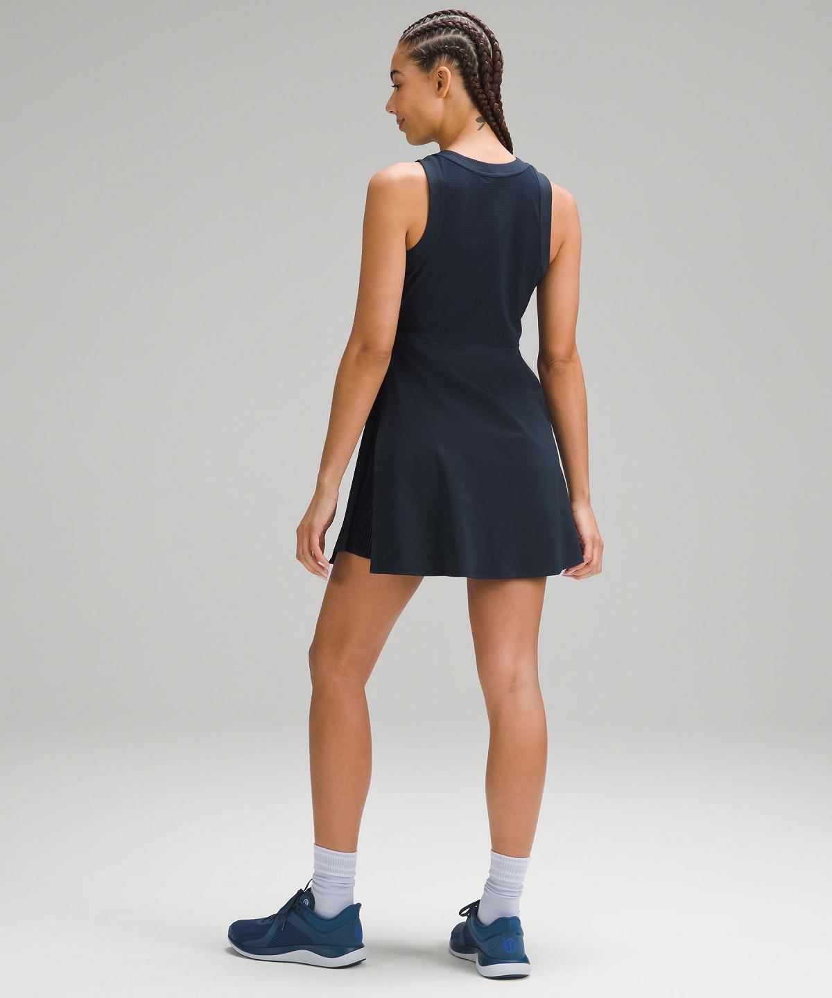 Vestito Donna Lululemon Grid-Texture Sleeveless Linerless Tennis Blu Marino | IT_LuLu14819