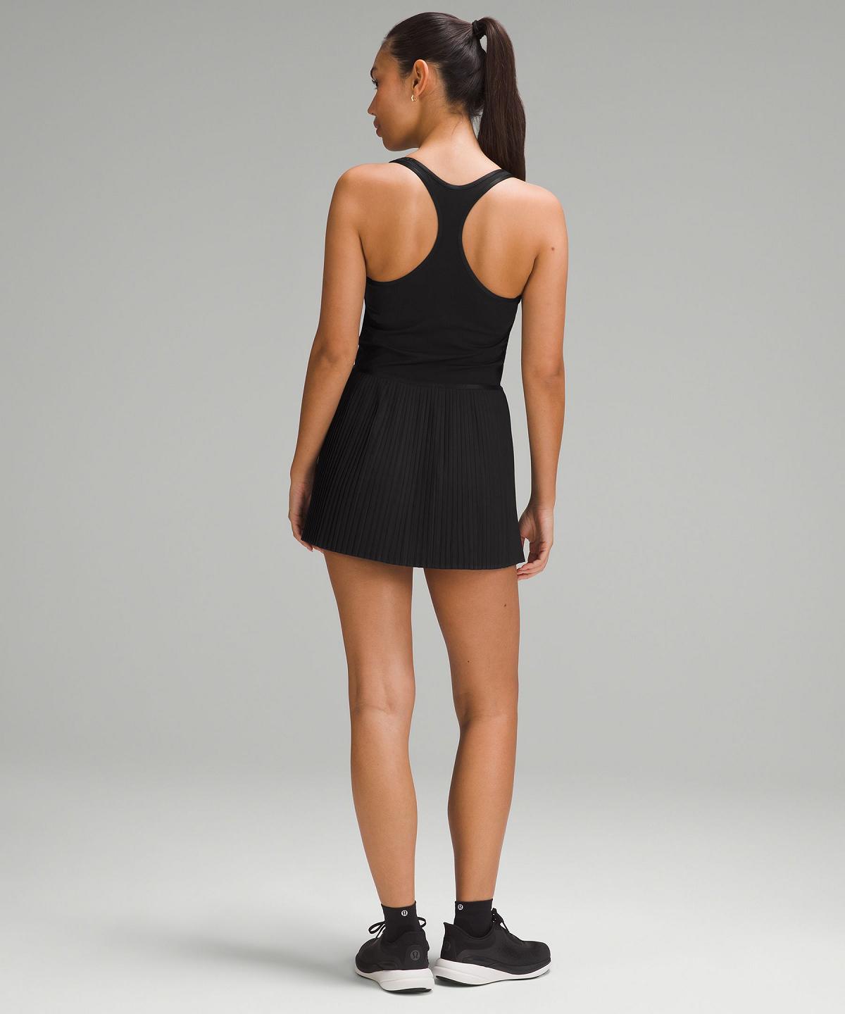 Vestito Donna Lululemon Scoop-Neck Pleated Linerless Tennis Nere | IT_LuLu13142